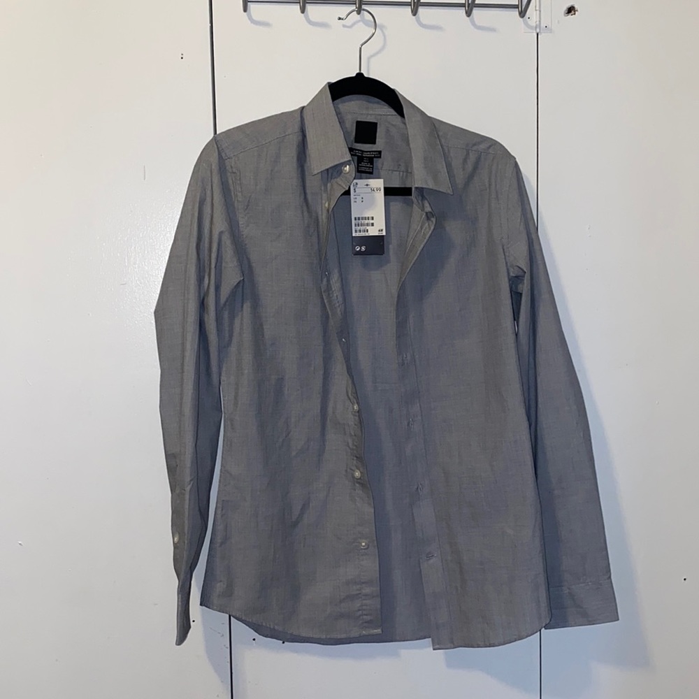 Men’s H&M Light Grey Button down